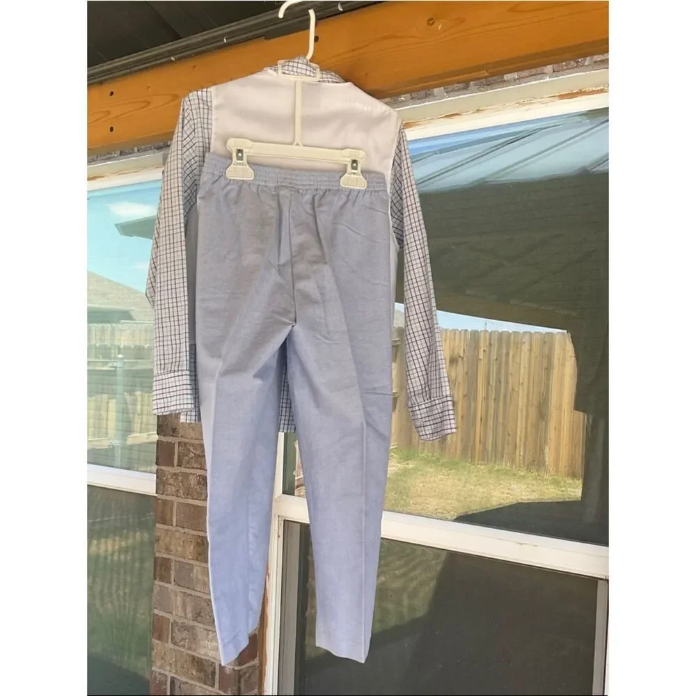 Take 50% OFF- Izod Light Blue Boys' Vest, Shirt & Pants 3-Piece Set, Size-6